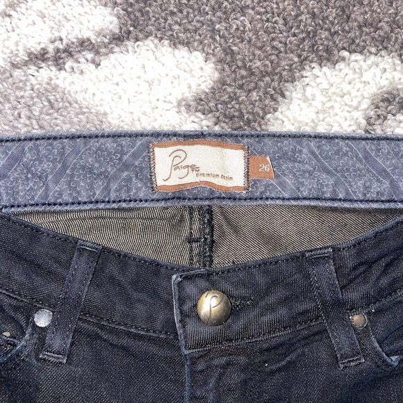 PAIGE skyline ankle peg leg jeans size 26 - Picture 7 of 9